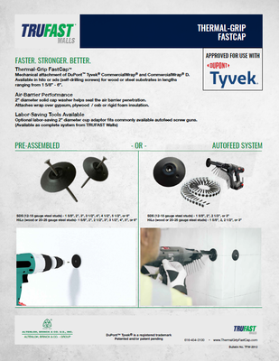 FASTCAPFLYER Thermal-Grip FastCap 1 page Flyer Tyvek (P)