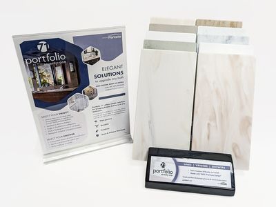 Corian Solid Surface P71 Vanity Display Kit INCLUDES Display and Samples (J)