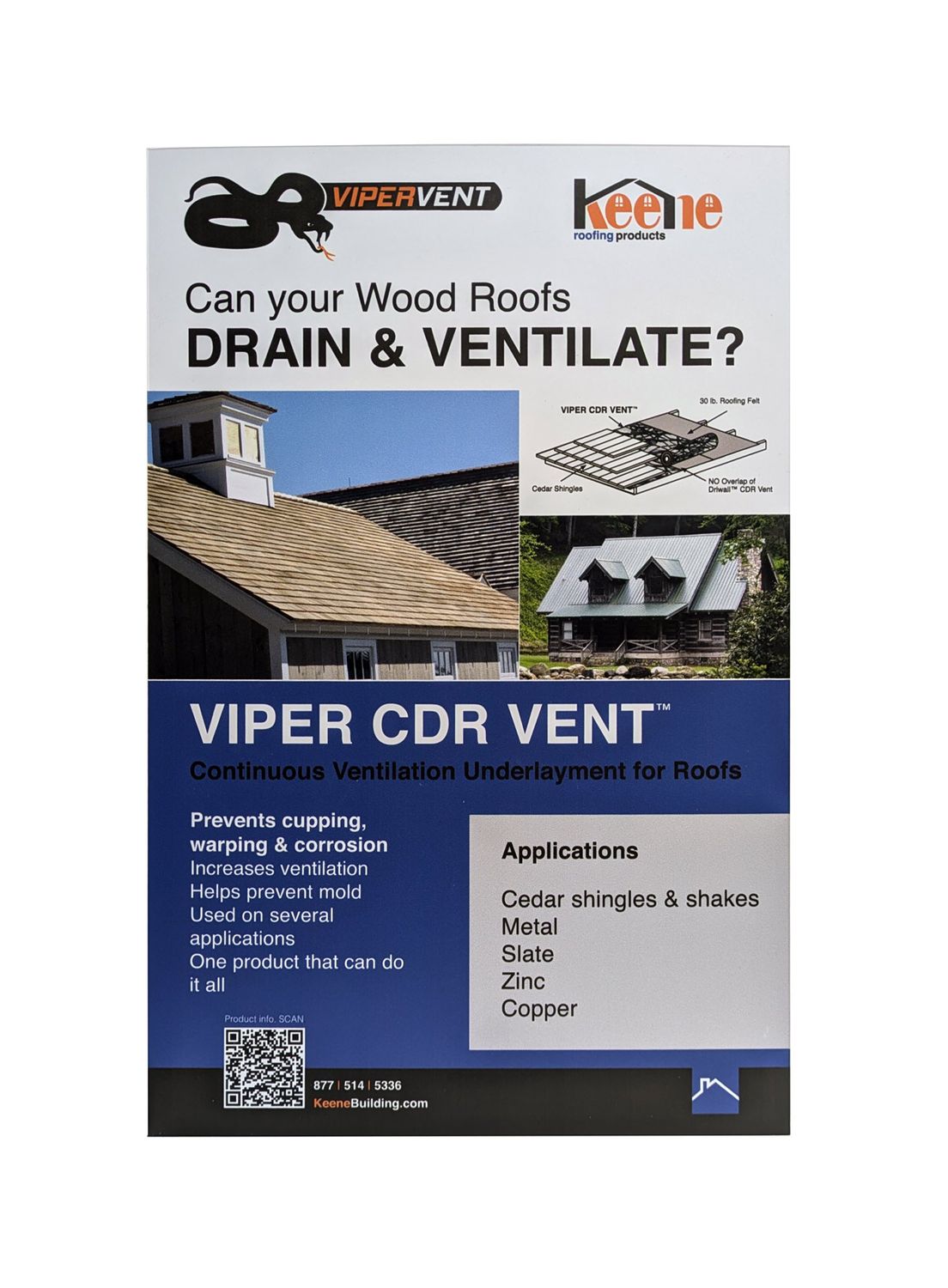 Keene Roofing CDR Vent 11x17 Poster