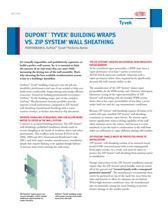 K27295 DuPont Tyvek Tech Talk: Tyvek WRB vs. Zip - Performance
