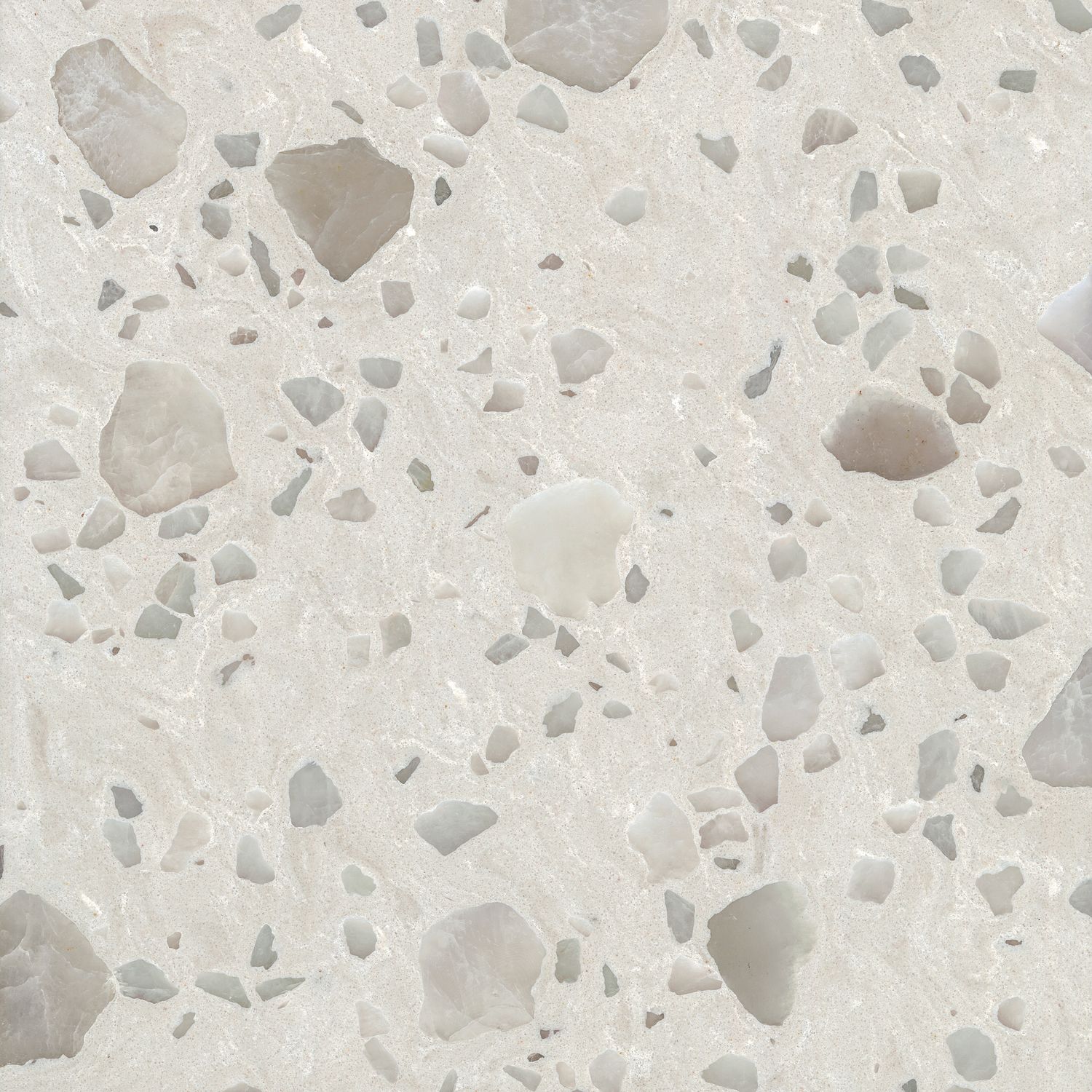 Quartz Sample - Alabaster Terrazzo - 2x2/4x4