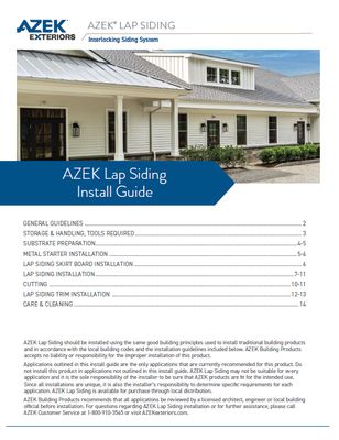 AZEK Lap Siding Install Guide (P)