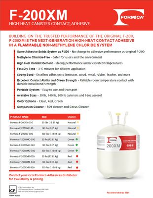 F-200XM High-Heat Canister Contact Adhesive Sell Sheet (J)