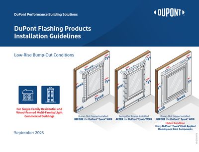 43-D100978 DuPont Tyvek Install Guide: Integral Flanged Window with Wood Bump-Out Frame (P)