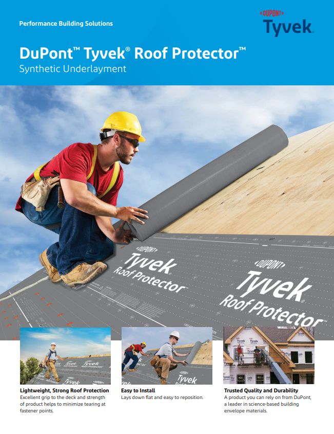 43-D100865 DuPont Tyvek Roof Protector Information Brochure (P)
