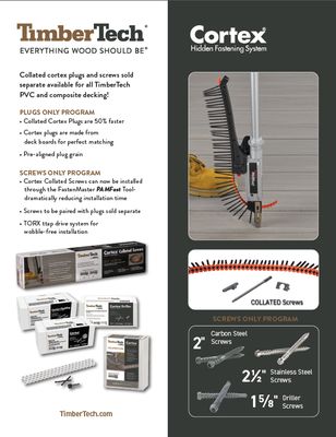 TimberTech Screws and Plugs Sell Sheet (P)