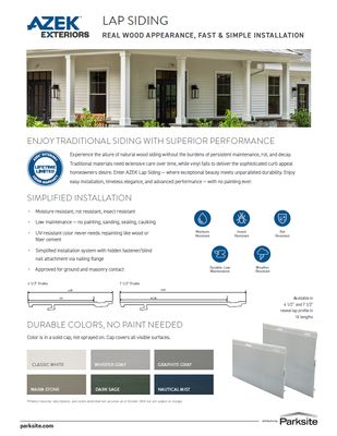 25-0075 Azek Lap Siding Sellsheet (P)