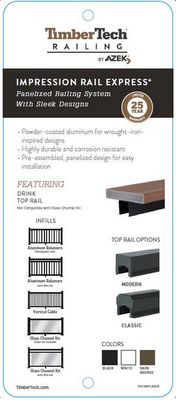 TimberTech Impression Rail Express Drink Rail ID Plaque