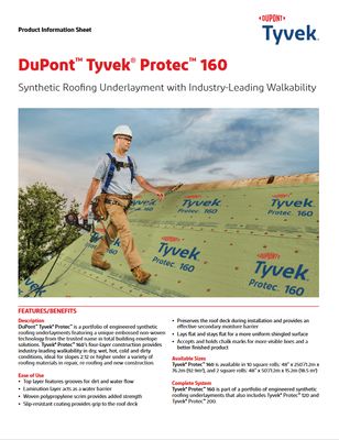 43-D100056 DuPont Tyvek Protec 160 Sales Sheet (P)
