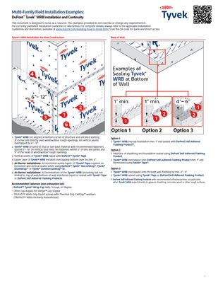 43-D100856 DuPont Tyvek Building Envelope Systems - Multi-Family Installation Examples