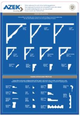 AZEK Exteriors Trim Wallboard - Crown Profiles