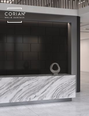 Corian Solid Surface Stonecrest Smoke for Metal Sign Holders