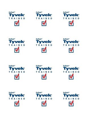 Tyvek Trained Hard Hat Sticker
