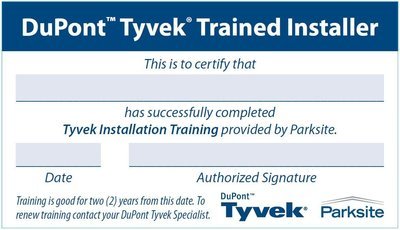Tyvek Trained Card