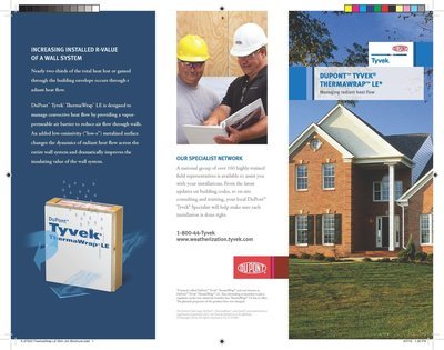 K27300 DuPont Tyvek ThermaWrap LE Marketing Brochure