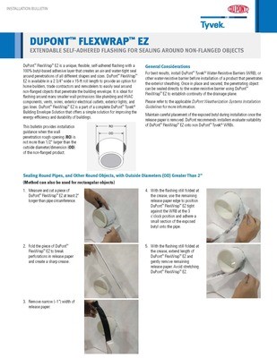 K29679 DuPont Tyvek FlexWrap EZ Installation Bulletin