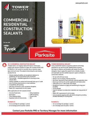 23-0122 Tower Sealants  (Tyvek) (P)