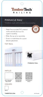TimberTech Pinnacle Rail Display ID Plaque
