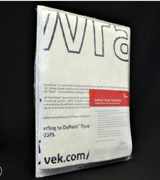 43-T100456 DuPont Tyvek DrainWrap Product Sample 8-1/2 x 11