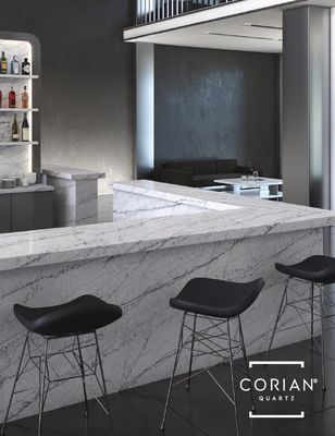 Corian Quartz Smoked Quartzite Artwork for Metal Sign Holders