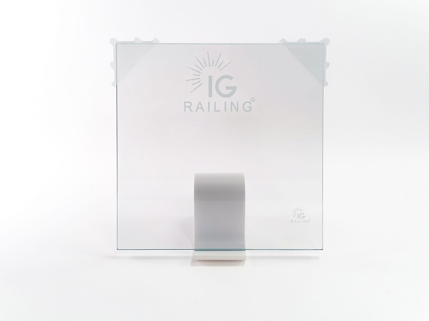 IG Rail 12"x12" GLASS ONLY with IG Logo