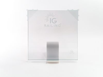 IG Rail 12"x12" GLASS ONLY with IG Logo