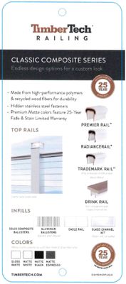 TimberTech Classic Composite Series Display ID Plaques