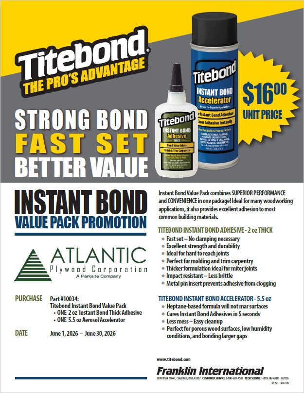APC Titebond Value Pack Promotion (E)