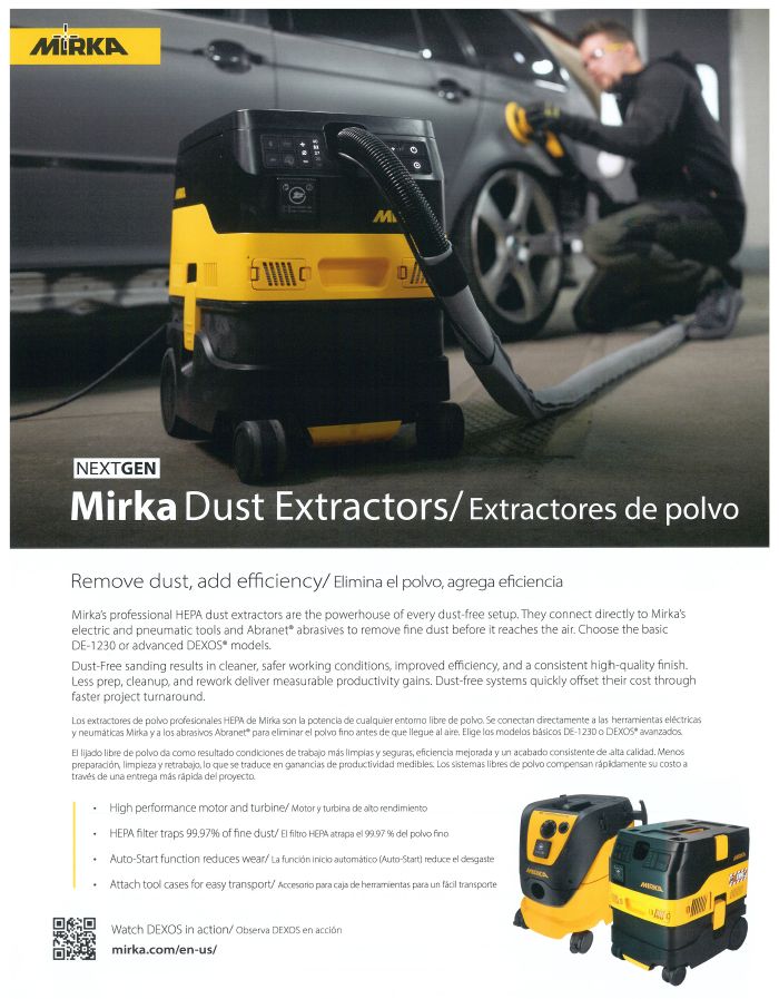 Mirka Dust Extractor Product Sheet
