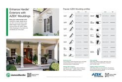 AZEK Exteriors Hardie Summer White/AZEK Classic White Moulding Counter Mat