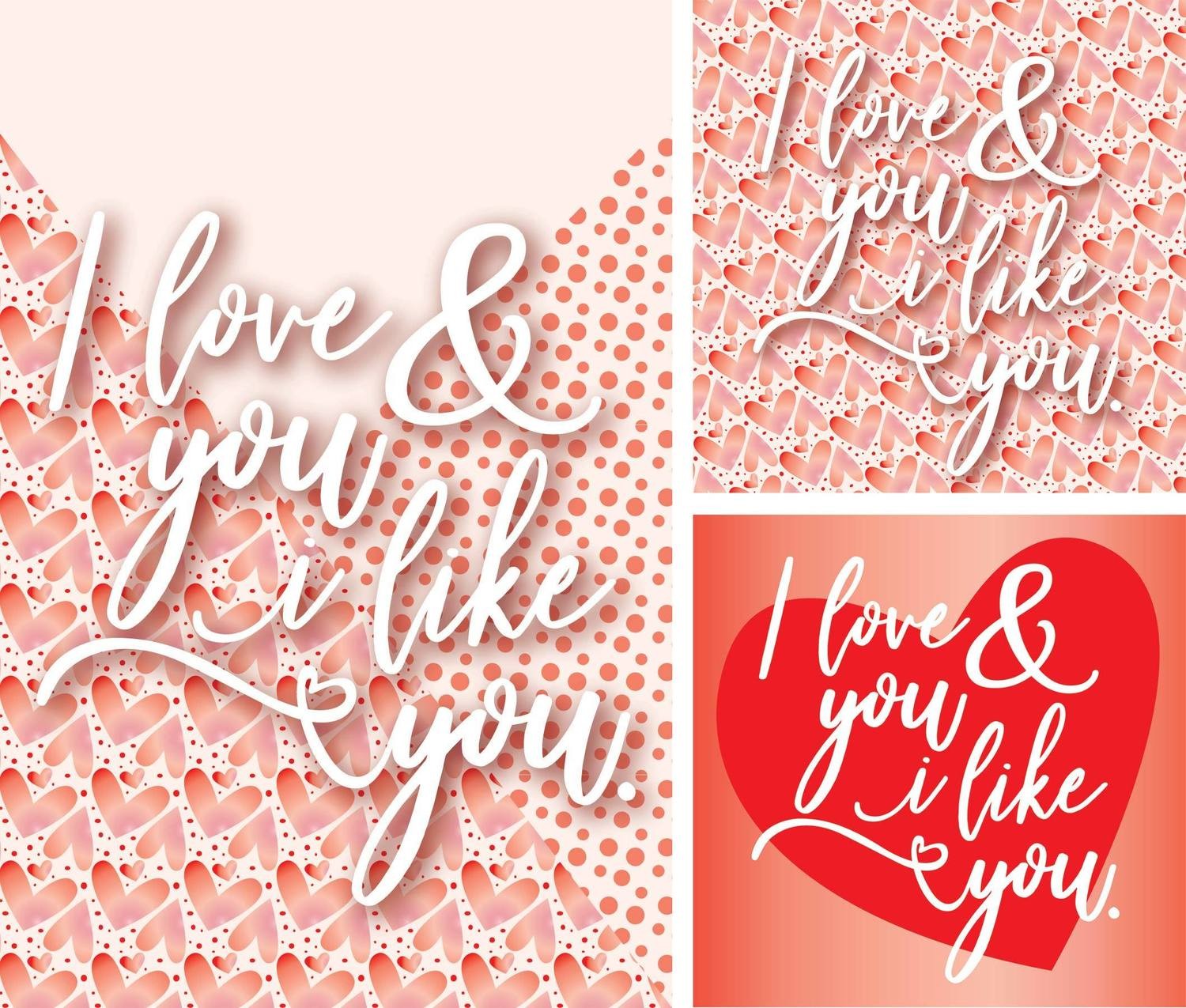 I love you and I like you sign