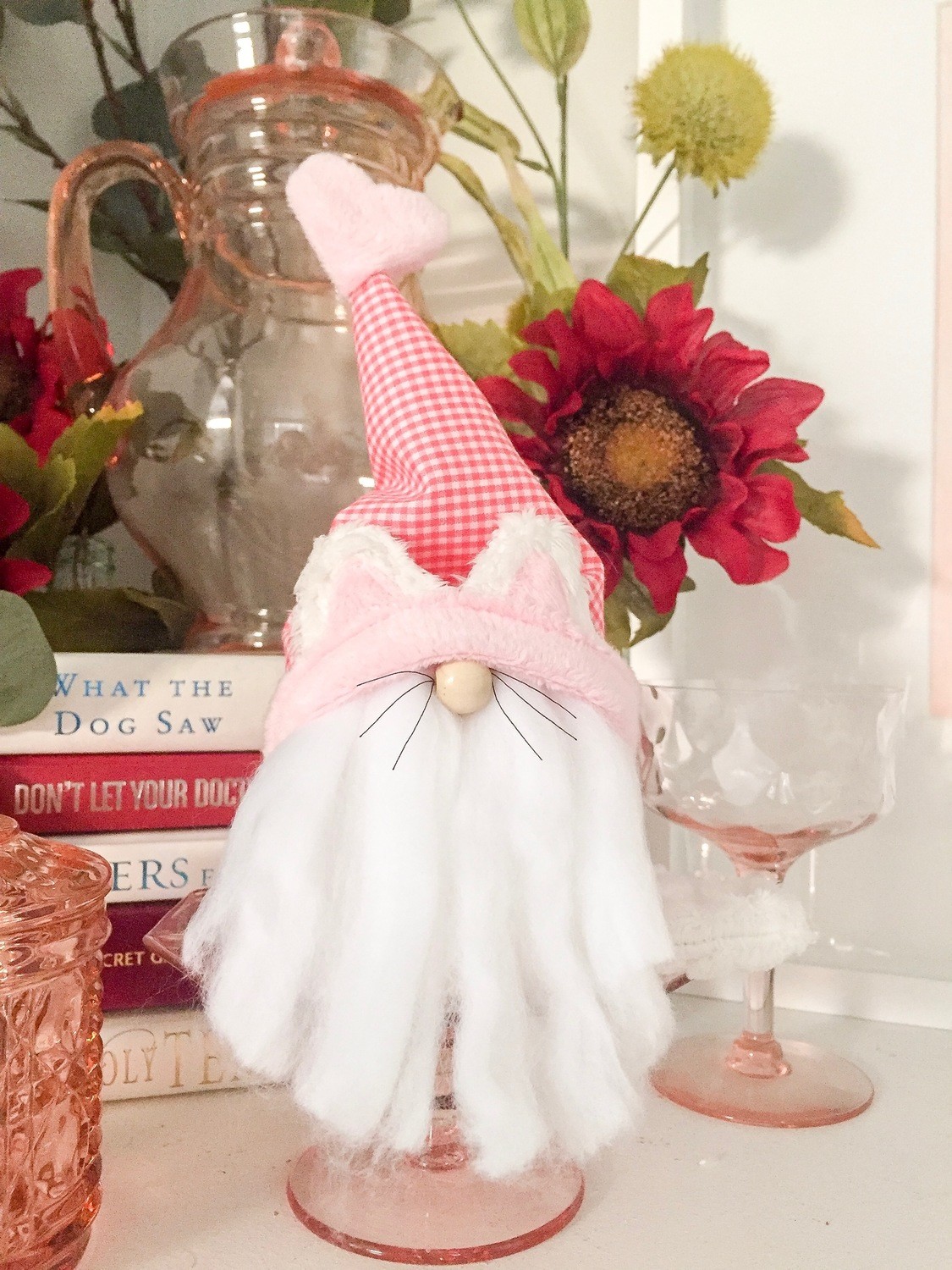 Curiously Cute Cat Gnome Pattern