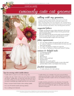 Curiously Cute Cat Gnome PDF Pattern