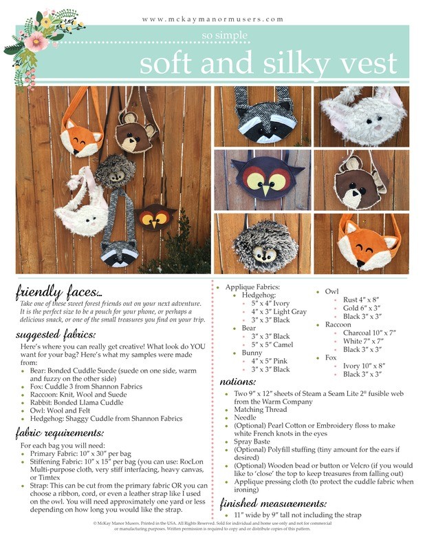 Woodland Wonder Bag PDF Pattern