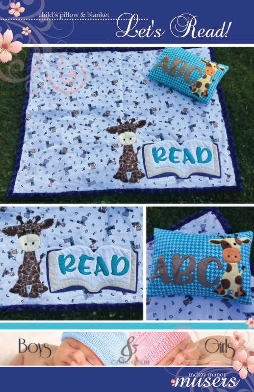 Let&#39;s Read! Kids blanket and pillow