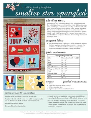 Smaller Star Spangled Template Pack PDF Pattern