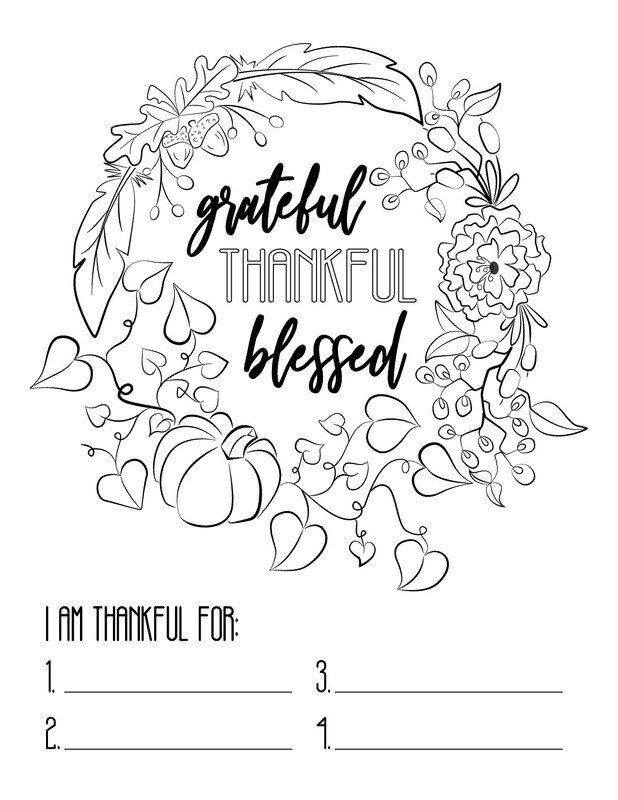 Thanksgiving coloring pages