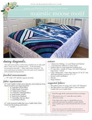 Majestic Moose Queen Size Blanket