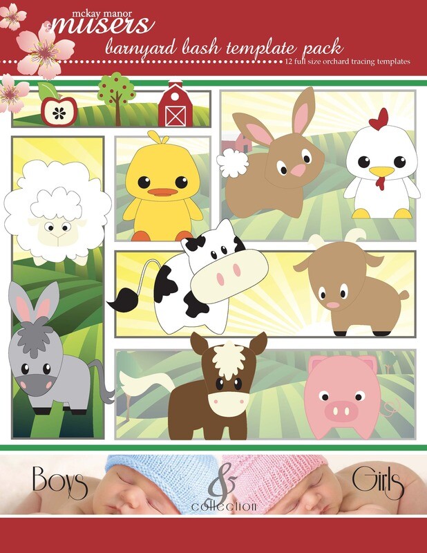 Barnyard Bash Template Pack PDF Pattern