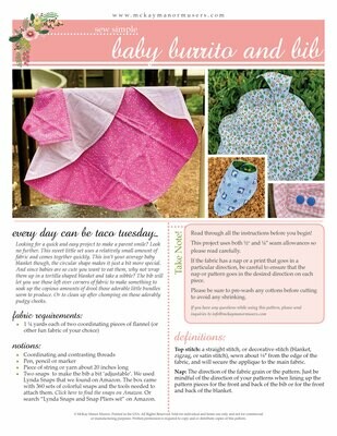 Baby Burrito Blanket and Bandana Bib