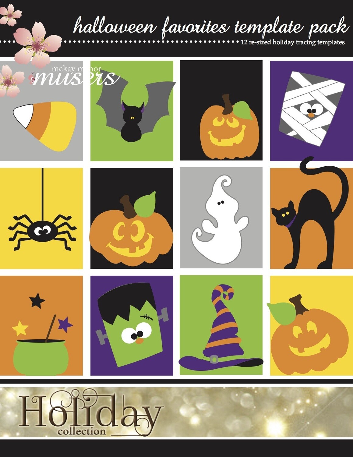 Halloween Favorites Template Pack PDF Downloadable Pattern