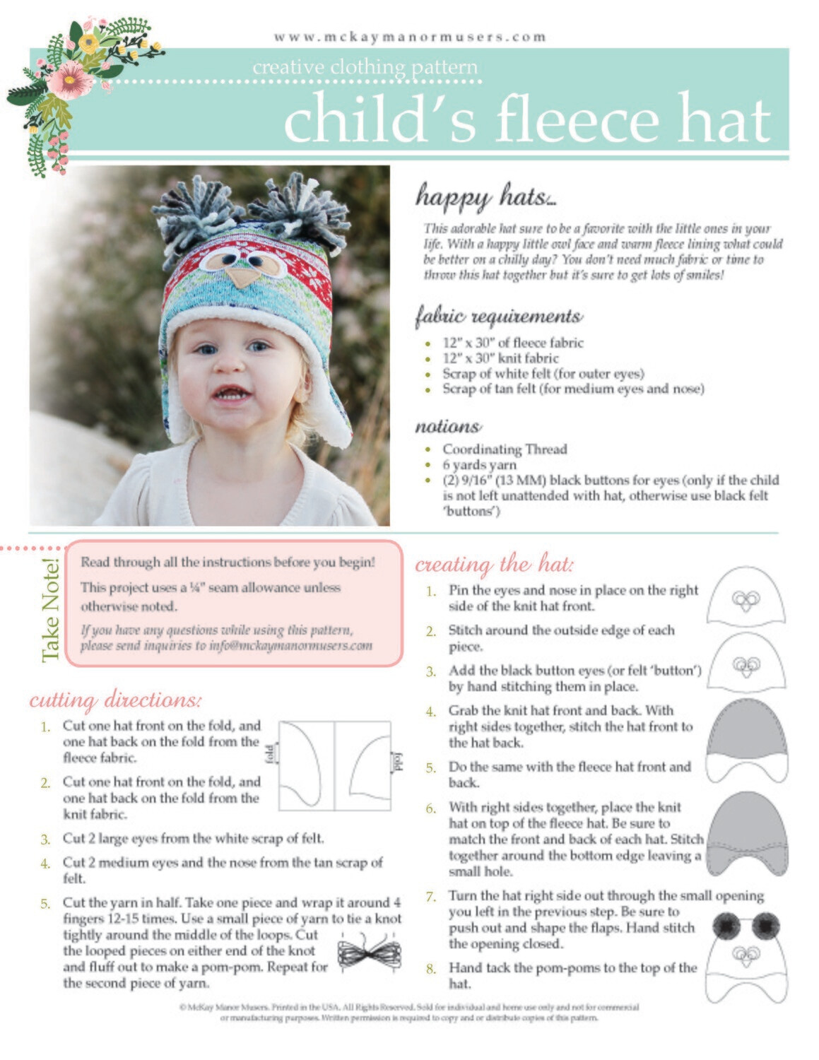 Fleece and Cuddle Winter Hat