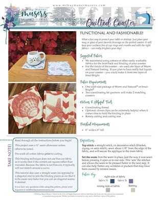 Quilted Coaster Pattern