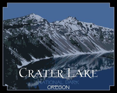 Crater Lake National Park Poster