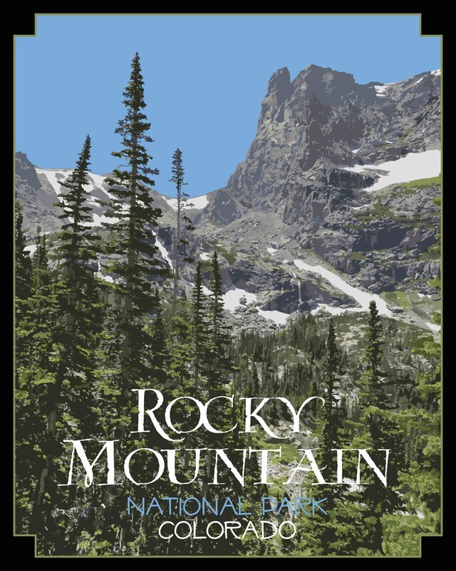 Rocky Mountain National Park Poster