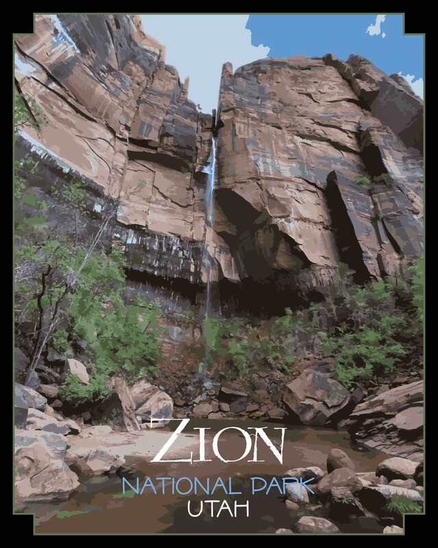 Zion National Park Poster