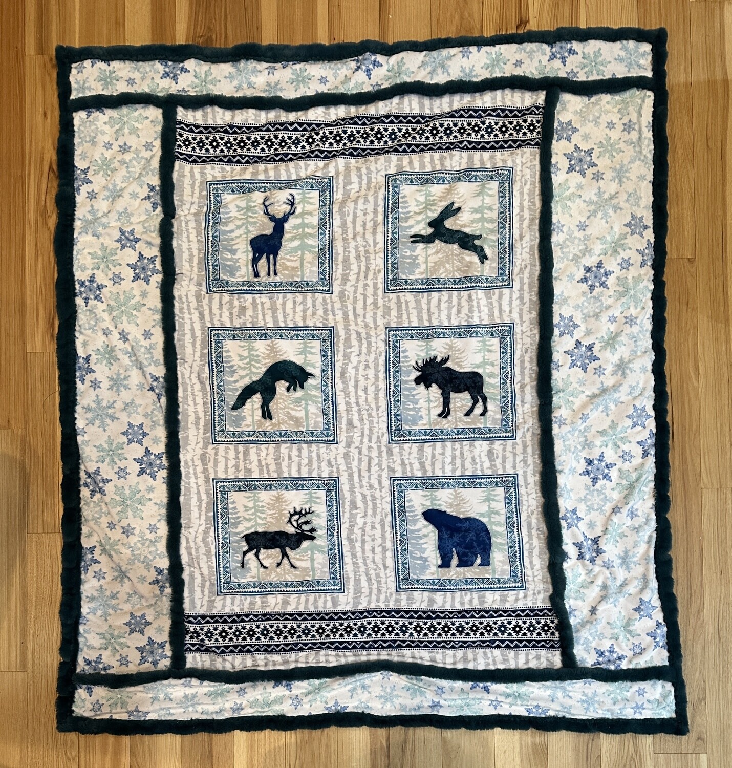 Nordic Animal Panel Blanket