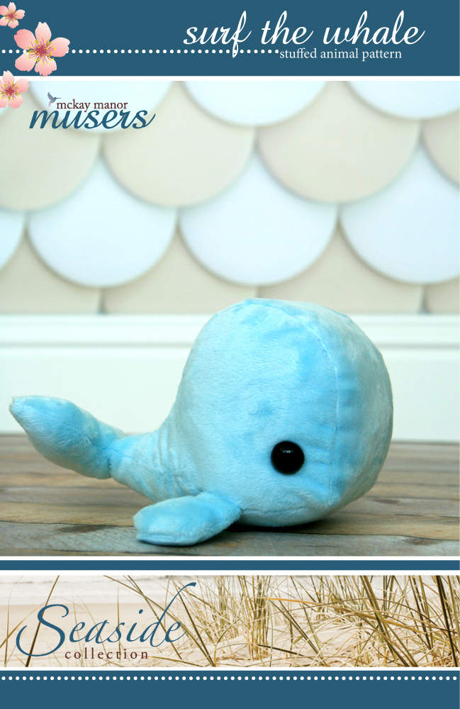 Surf The Whale Stuffed Animal Pattern