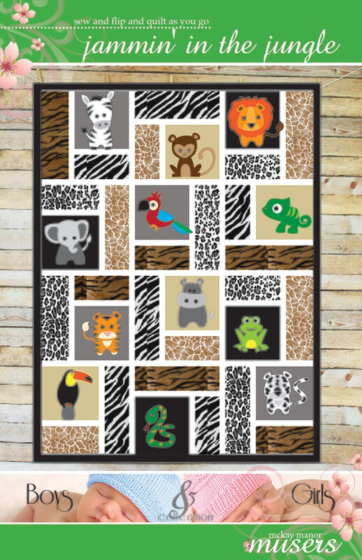 Jammin&#39; in the Jungle Quilt PDF Pattern