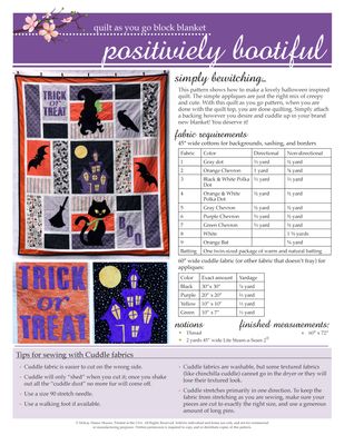 Positively Bootiful Quilt Downloadable Quilt Pattern